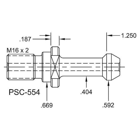 Tj Davies Co Coolant Through Retention Knob PSC-554